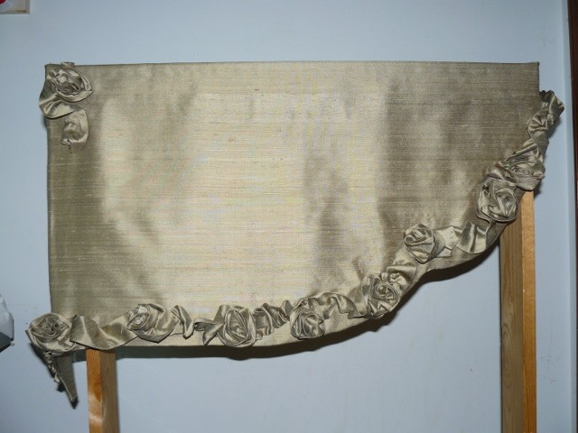 Flowing Flower Embellishment on window valance
