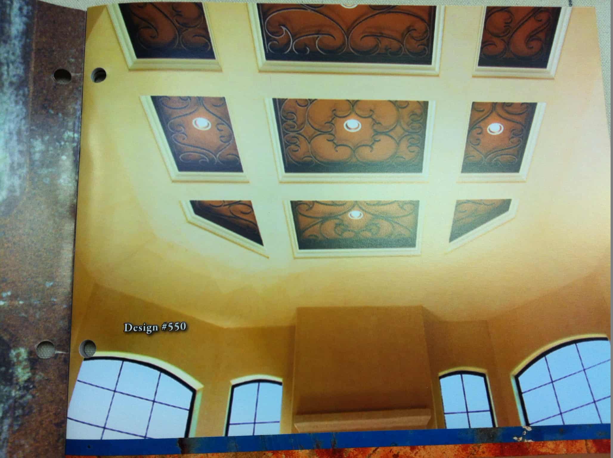 Tableaux is not just for windows and doors. Here it is used to highlight architectural details in the ceiling.