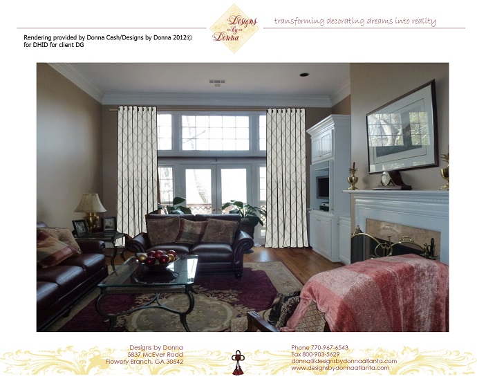 Studio rendering showing grommet panels
