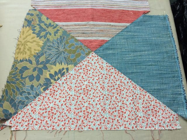 Sew fabrics together