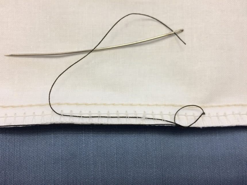 Bury the thread.