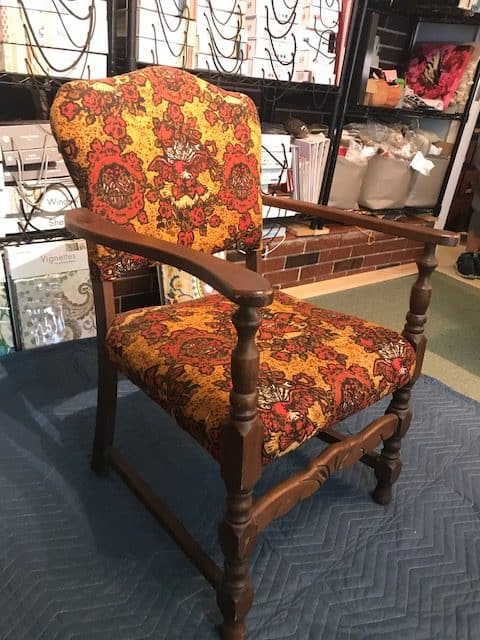 antique chair for Justins jacket