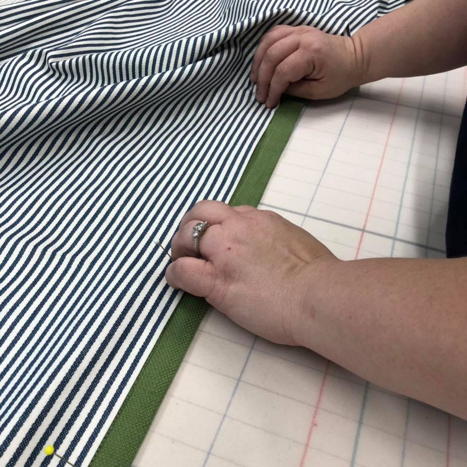 bedding workshop June 2019 hands working