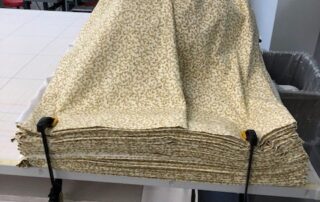 Flat fold drapery panels