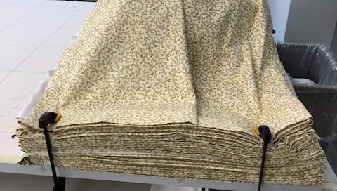 Flat fold drapery panels