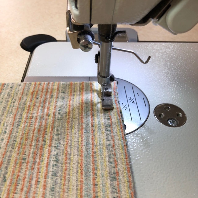 Sew a 1/2" seam