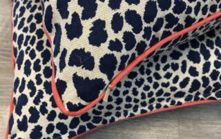 zippers inserted next to welt cord