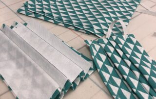 pleated face masks jig