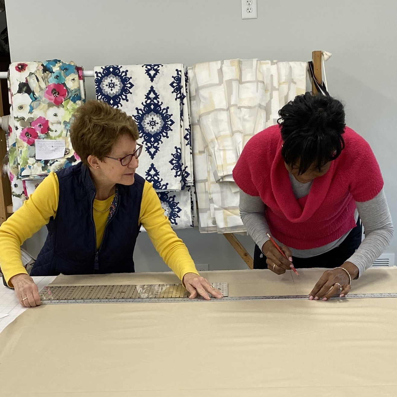 Donna teaching a student
